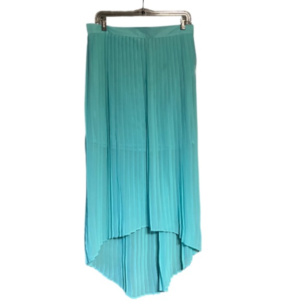 New - Attention Aqua Pleated Skirt